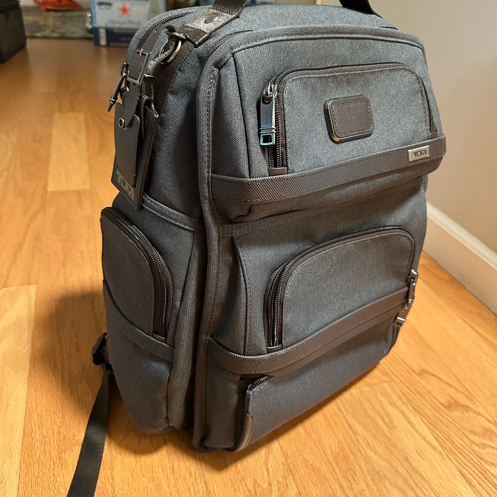 Tumi Charcoal Backpack for Men